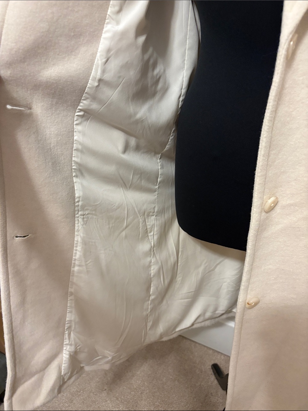 NWT Z Supply Conway Plush Coat Sea Salt White Midi Long Jacket Size Small. - Picture 11 of 12